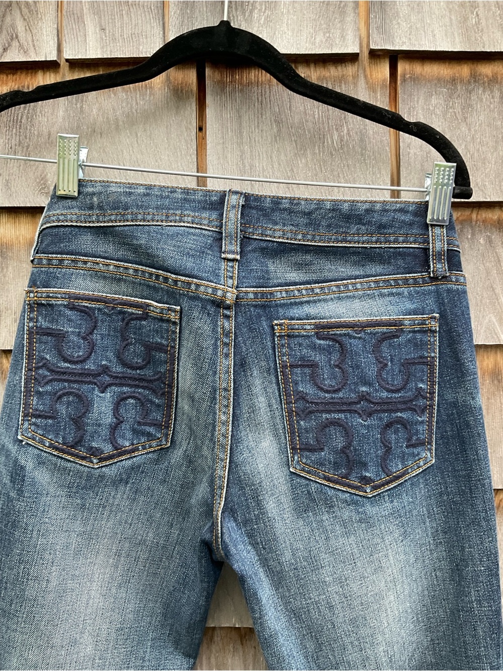 Tory Burch Dark Blue Bootcut Jeans - Picture 5 of 6
